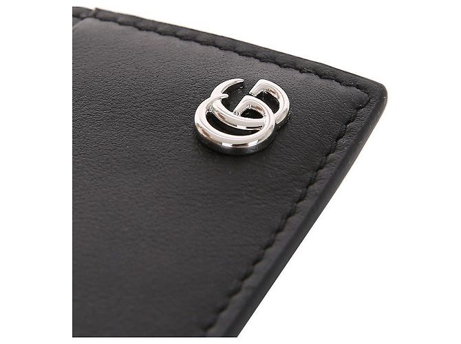 Gucci Portafoglio con clip per banconote GG Marmont Nero - vista 5