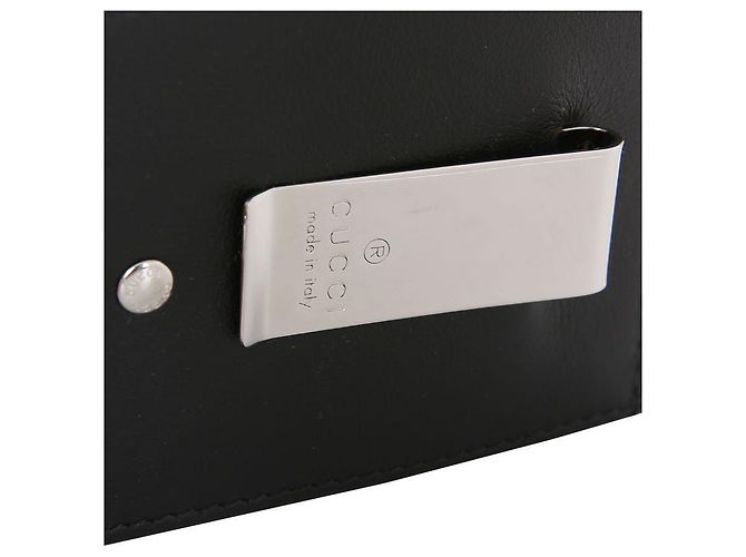Gucci Portafoglio con clip per banconote GG Marmont Nero - vista 6