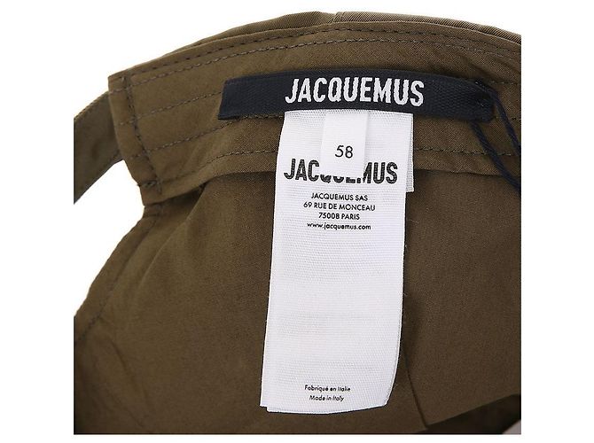 Jacquemus Ovali Nylon Khaki Baseball Cap Braun - Ansicht 11