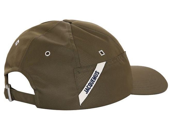 Jacquemus Ovali Nylon Khaki Baseball Cap Braun - Ansicht 5