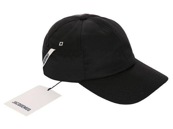 Jacquemus Ovaler schwarzer Nylon-Basecap - Ansicht 12