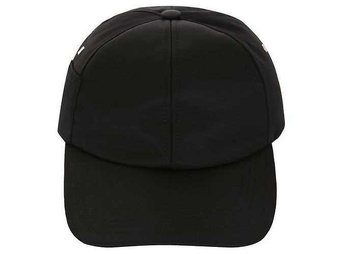 Jacquemus Ovaler schwarzer Nylon-Basecap - Ansicht 2