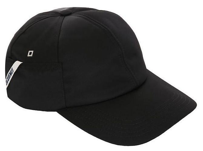 Jacquemus Ovaler schwarzer Nylon-Basecap - Ansicht 3