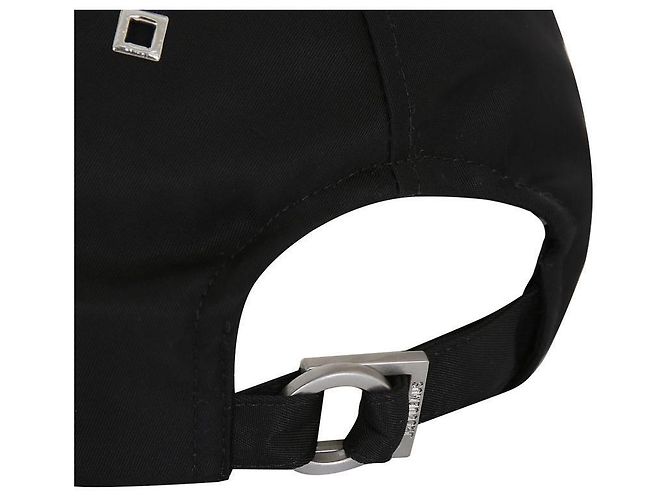 Jacquemus Ovaler schwarzer Nylon-Basecap - Ansicht 8