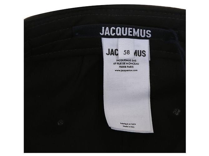 Jacquemus Ovaler schwarzer Nylon-Basecap - Ansicht 9