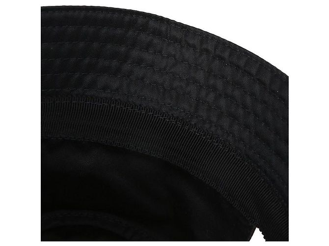 Prada Cappello bucket in nylon per animali Nero - vista 9