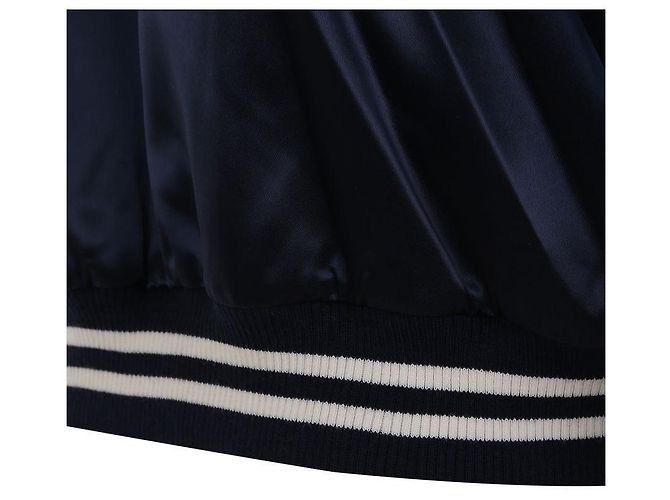 Céline Jaqueta de nylon satin Teddy Azul - vista 10