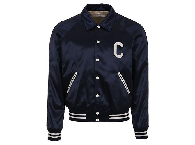 Céline Jaqueta de nylon satin Teddy Azul - vista 2