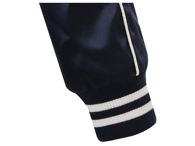 Céline Jaqueta de nylon satin Teddy Azul - vista 9