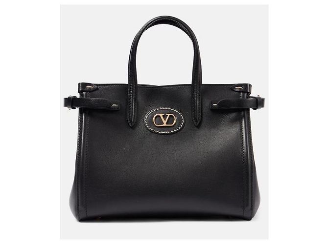 Valentino Borsa tote piccola in pelle di vitello Antibes Nero - vista 4