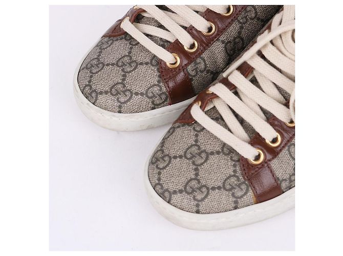 Gucci Fake Damen Sneaker aus Canvas Braun - Ansicht 2