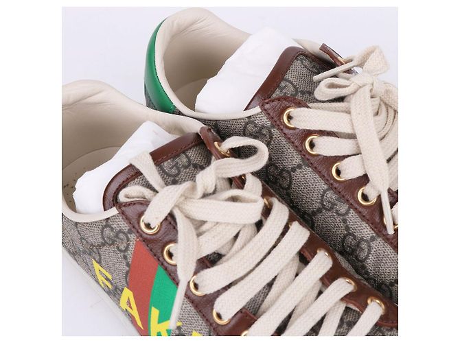 Gucci Fake Damen Sneaker aus Canvas Braun - Ansicht 5