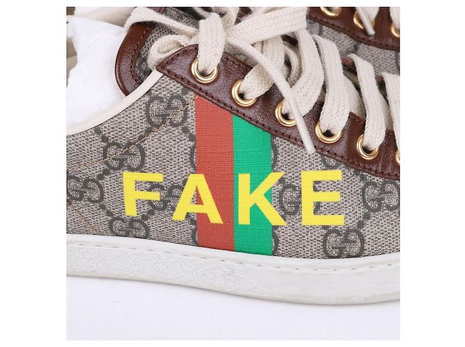 Gucci Fake Damen Sneaker aus Canvas Braun - Ansicht 7