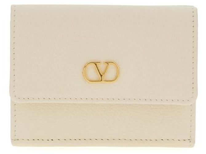 Valentino Portafoglio Trifold con Logo - vista 4