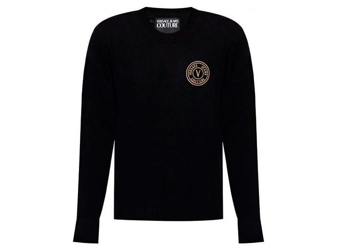 Versace Pull en mélange de cachemire Noir - vue 5