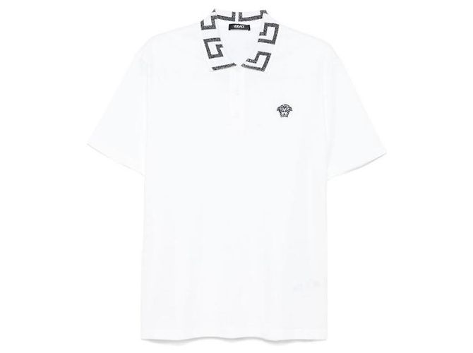 Versace Poloshirt mit kurzen Ärmeln Weiß - Ansicht 4
