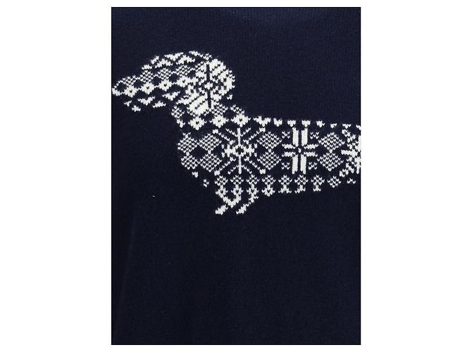 Thom Browne Jersey de punto Hector de lana merina para las fiestas - vista 6