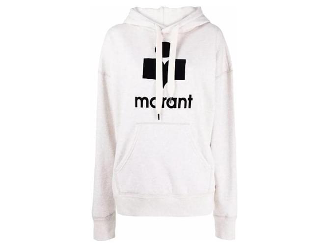Isabel Marant Moletom com capuz ECCA Branco - vista 4