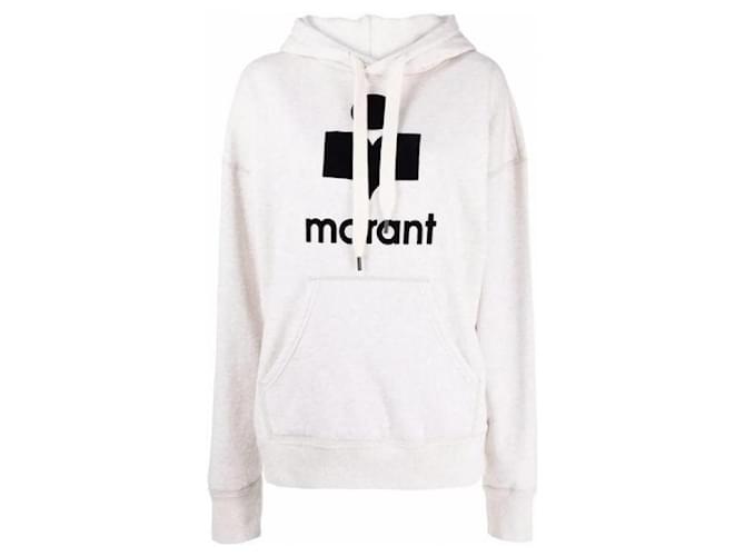 Isabel Marant Moletom com capuz ECCA Branco - vista 5
