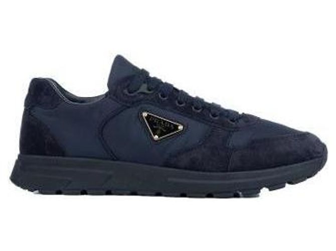 Prada Sneakers in nylon scamosciato Blu - vista 4
