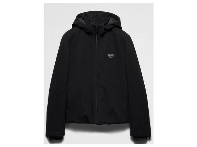Prada Jacke aus dehnbarem technischem Stoff Schwarz - Ansicht 5