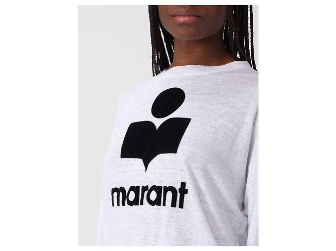 Isabel Marant Leinen Langarm-T-Shirt - Ansicht 6