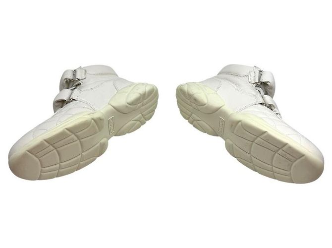 Miu Miu Sneakers alte da donna in nappa con Velcro Bianco - vista 7