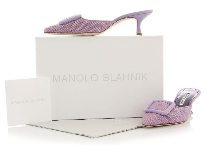 Manolo Blahnik Mule MPURBPUR MAYSALEBI Porpora - vista 12