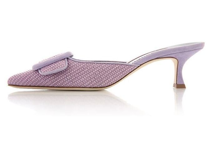 Manolo Blahnik Mule MPURBPUR MAYSALEBI Porpora - vista 3