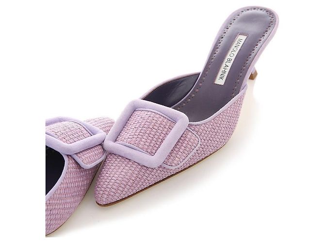 Manolo Blahnik Mule MPURBPUR MAYSALEBI Porpora - vista 7