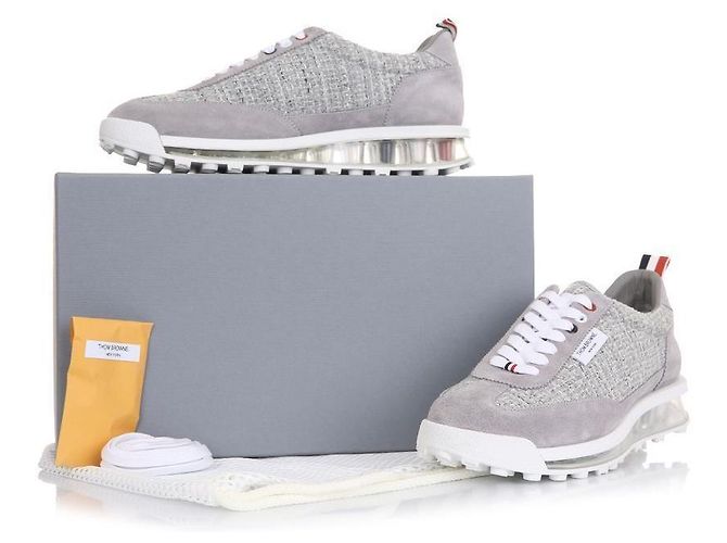 Thom Browne Cotton Runner Sneakers - view 12