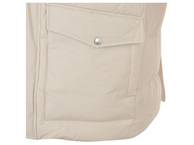 Brunello Cucinelli Taft-Hooded-Padding-Jacke Weiß - Ansicht 8