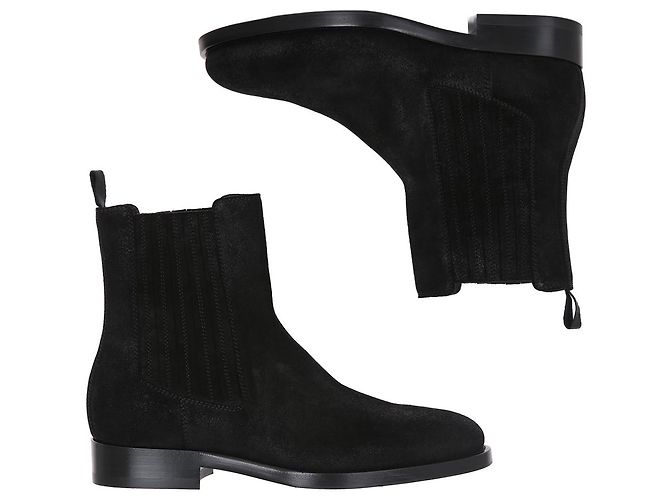 Brunello Cucinelli Suede Chelsea Boots Black - view 2