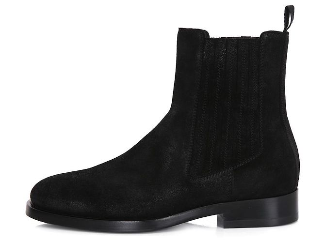 Brunello Cucinelli Suede Chelsea Boots Black - view 3