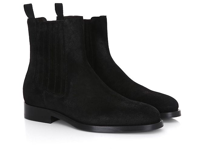 Brunello Cucinelli Suede Chelsea Boots Black - view 4