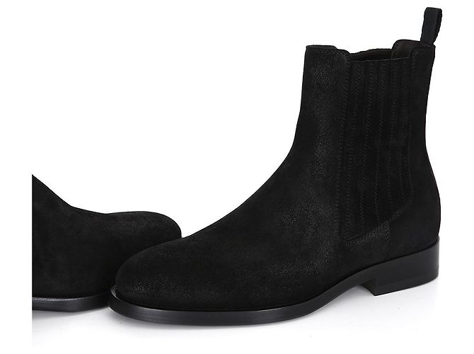 Brunello Cucinelli Suede Chelsea Boots Black - view 7