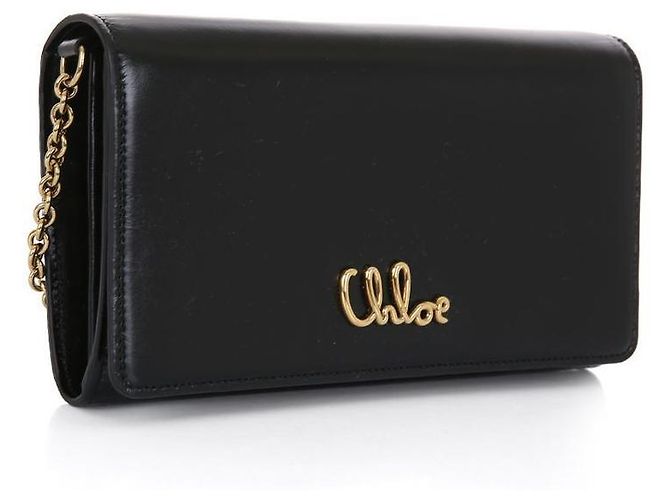 Chloé Borsa a tracolla iconica in pelle lucida Nero - vista 3
