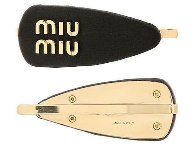 Miu Miu Set di mollettoni con logo Nero - vista 3
