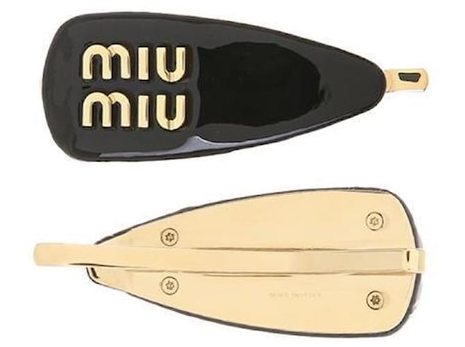 Miu Miu Set di mollettoni con logo Nero - vista 4