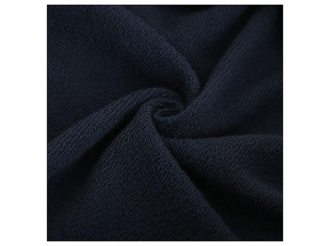 Céline Regulärer Baumwoll-Fleece-Sweatshirt mit Logo Blau - Ansicht 10