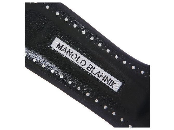 Manolo Blahnik Sandali Gioiello BLCK PRALINA Nero - vista 11