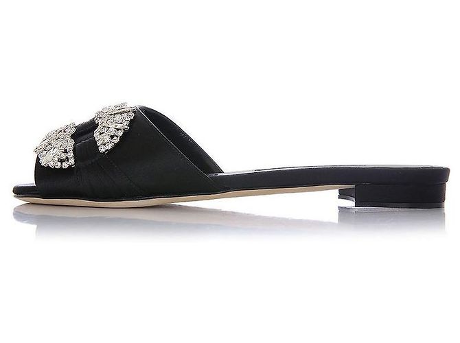 Manolo Blahnik Sandali Gioiello BLCK PRALINA Nero - vista 4