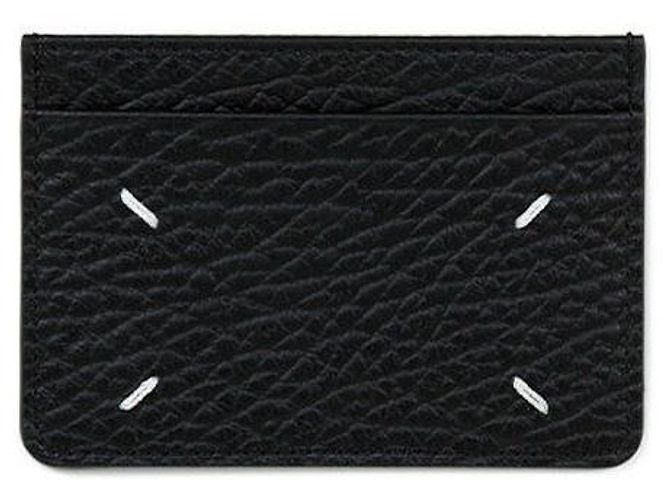 Maison Martin Margiela Tarjetero con costura negra Negro - vista 2