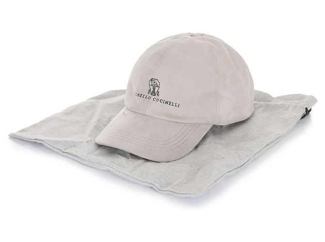 Brunello Cucinelli Baseballkappe mit gesticktem Logo Weiß - Ansicht 12