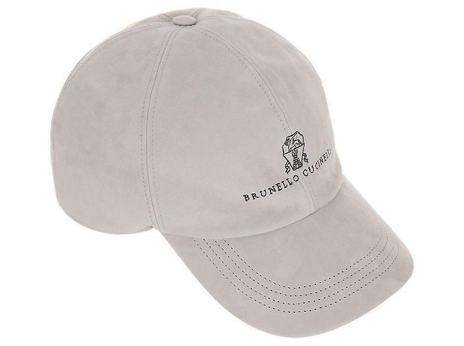 Brunello Cucinelli Baseballkappe mit gesticktem Logo Weiß - Ansicht 3
