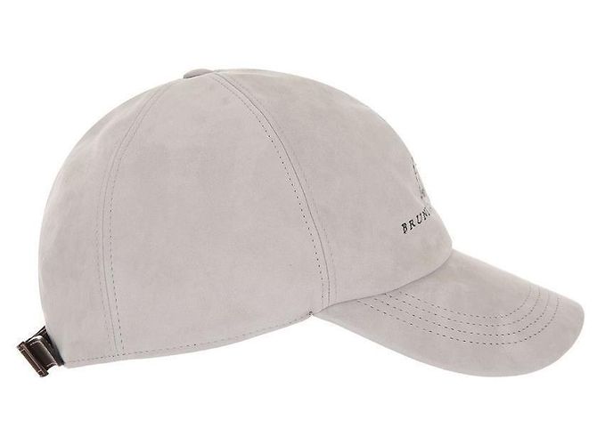 Brunello Cucinelli Baseballkappe mit gesticktem Logo Weiß - Ansicht 4
