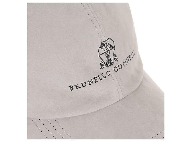 Brunello Cucinelli Baseballkappe mit gesticktem Logo Weiß - Ansicht 7