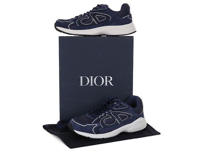 Dior Sneakers in pelle Countdown Blu - vista 12
