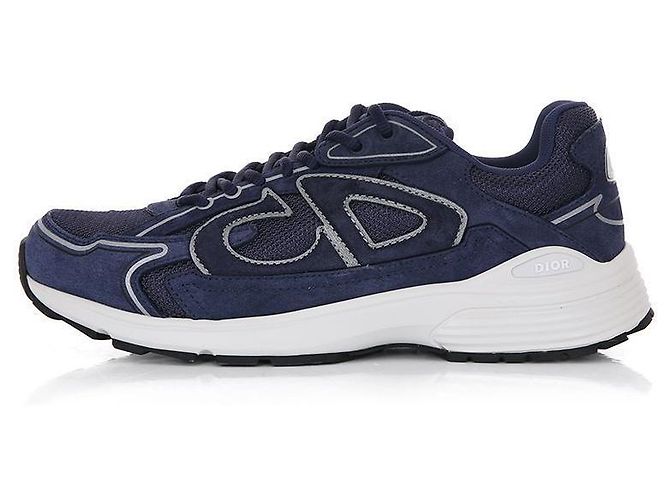 Dior Sneakers in pelle Countdown Blu - vista 3
