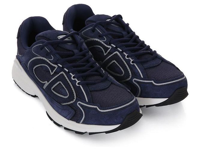 Dior Sneakers in pelle Countdown Blu - vista 4